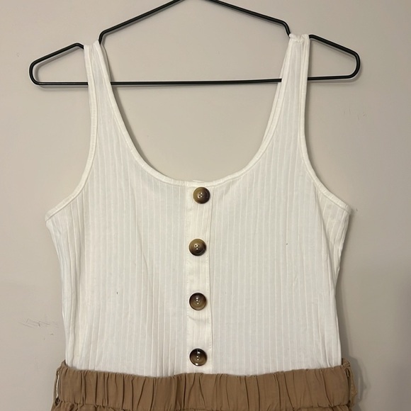 Sleeveless Cami Romper Colorblock Short Jumpsuit - Picture 5 of 10